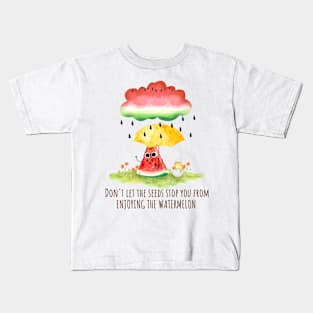 Don'T Let The Seeds Stop You from enjoying the Watermelon - funny watermelon pun Kids T-Shirt